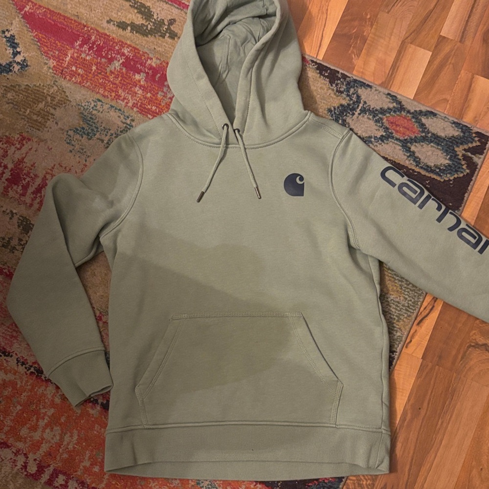 Carhartt  Olive Hoodie with Logo